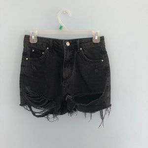 Topshop black Jean shorts size 4 US